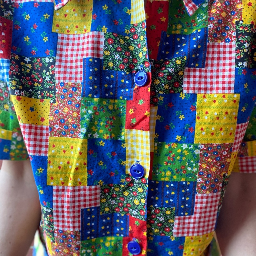 Vintage Patchwork Shirt - image 3